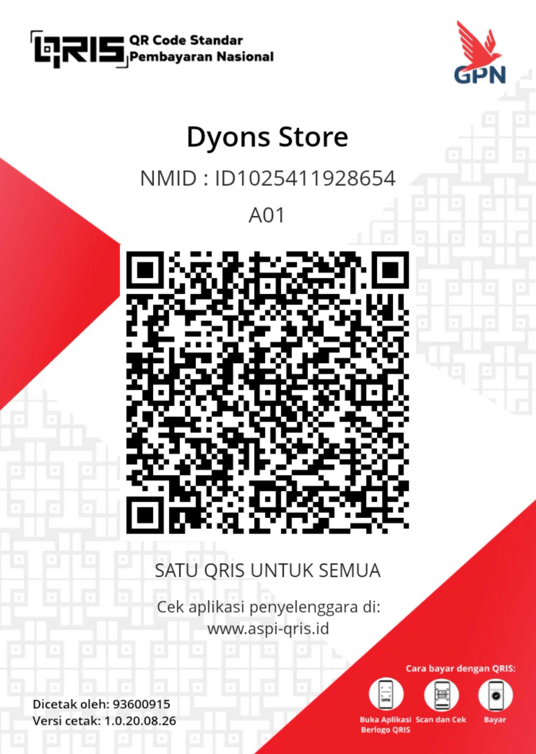 QRIS DYONS STORE